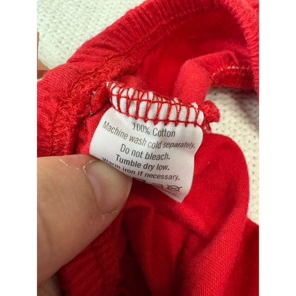 Janie and Jack Red and White Baby Diaper Covers - Picture 3 of 6